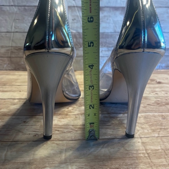 Good American Silver Clear Heels - Picture 7 of 9